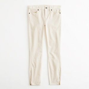 Jcrew Toothpick Ankle Zip Cords